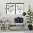 thumbnail image 3 of Stupell Industries Whimsy Watercolor Botanicals Floral Painting Black Framed Art Print Wall Art, 24 x 30, Set of 2, 3 of 8