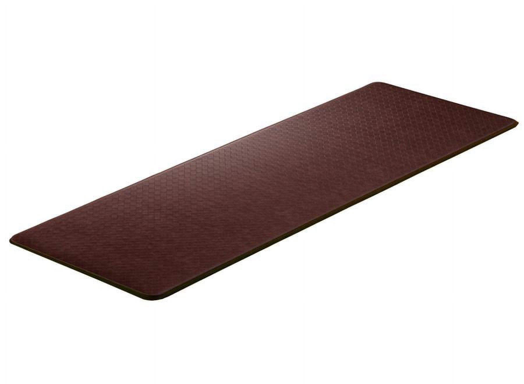 Cook N Home Anti-Fatigue Brown 39 in. x 20 in. Faux Leather Comfort Kitchen  Mat 02673 - The Home Depot