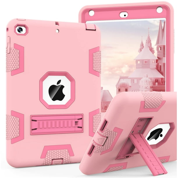 Funda CCMAO para iPad mini 5/4, a prueba de golpes, híbrida, rosa para niños
