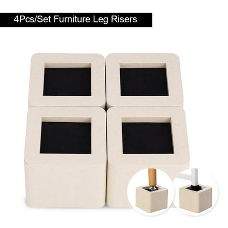 4pcs Set Ceramic Simulated Plastic Home Furniture Leg Risers For 4pcs Set Ceramic Simulated Plastic Home Furniture Leg Risers For Table Desk Bed Sofa Wardrobe