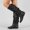 Black, variant on Internal Height Increasing Women's Boots Women's Shoes Foreign Trade Source High Top Boots