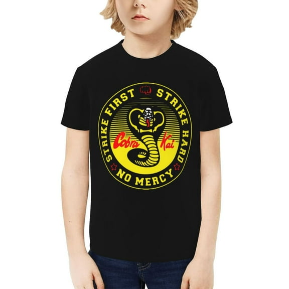 Cobra Kai Kids T-Shirt 3d Printed Graphic T-Shirts Boys And Girls Short Sleeve Shirts For Youth Kids X-Small