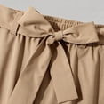 thumbnail image 6 of QIYAGBSA Men's Tie Waist Harem Pants Relaxed Drop Crotch Tapered Leg Casual Trousers with Side Pockets Streetwear Style (Khaki, 2XL), 6 of 7