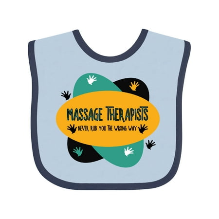 

Inktastic Colorful Massage Therapists Hands Rub Gift Baby Boy or Baby Girl Bib
