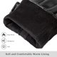 thumbnail image 3 of Guantes de invierno de cuero PU con pantalla táctil para hombre, guantes clásicos negros cálidos para conducir, ciclismo, motocicleta, mensajes de texto, 3 of 5