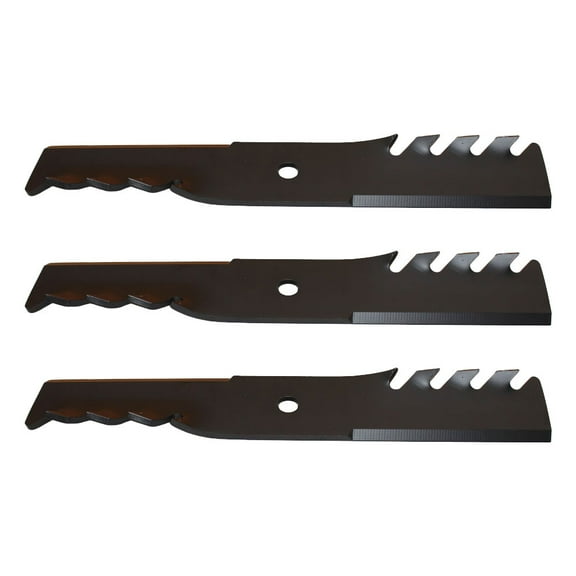 (3) Toothed Lawn Mower Blades fits Snapper 48" Deck Replaces 7032390YP 7077378