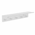 thumbnail image 2 of Organizador de correo de pared con ganchos para llaves y estante organizador para llaves Blanco, 2 of 9
