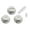 White, variant on Allparts PK-0178 Complete Knob Set for Stratocaster, Parchment