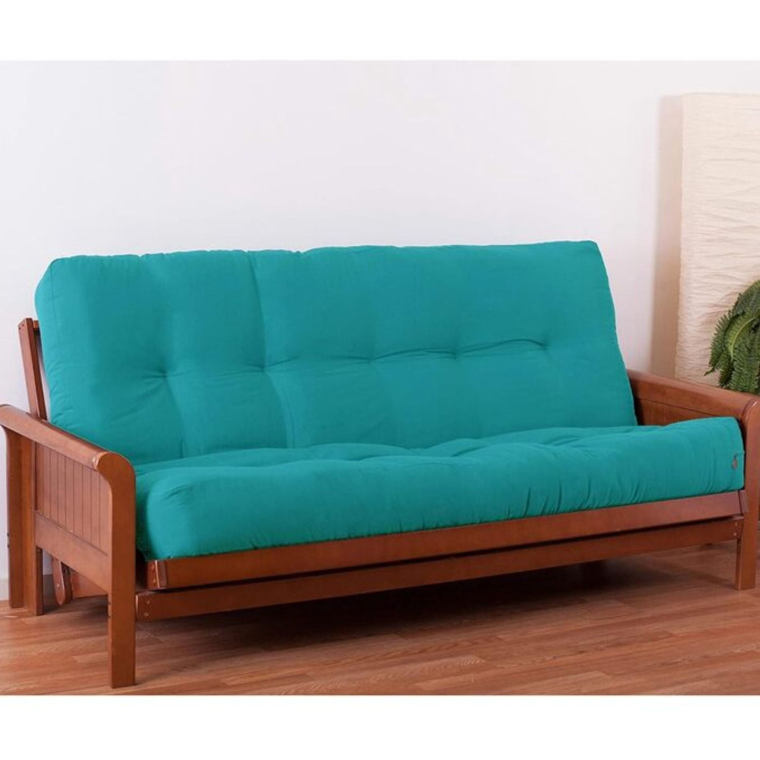 Blazing Needles Renewal 10-inch Twill Futon Mattress-Color:Aqua Blue,Size:Full