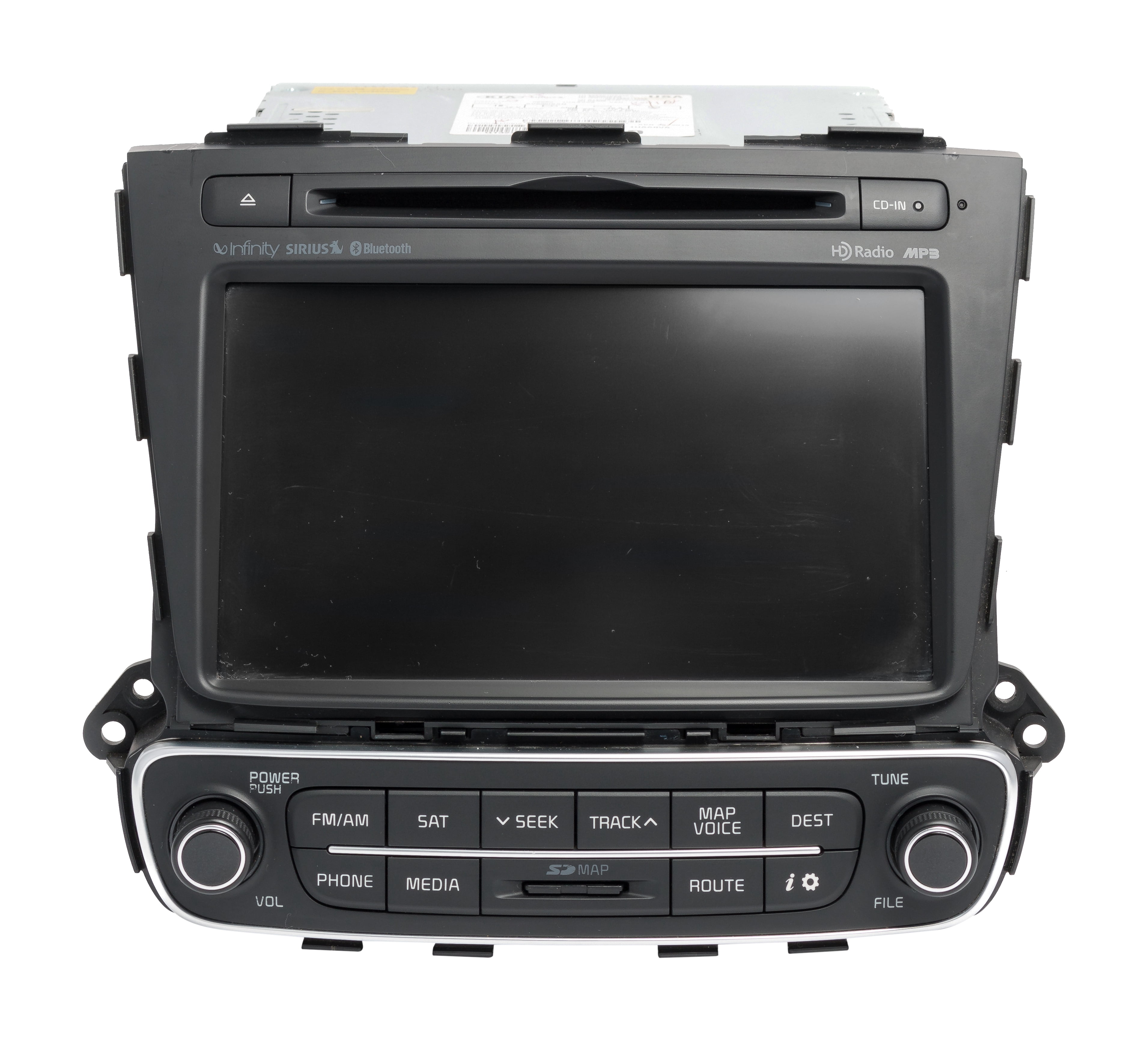 Restored 2014 Kia Sorento AMFM SiriusXM HD Radio CD Player Navi & BT Part ID 965601UAA0VA (Refurbished)