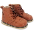 thumbnail image 5 of Toddler Boys Girls Boots Waterproof Leather Lace Up Ankle Anti-Slip Rubber Sole Baby Hiking Boots(Toddler/Little Kid), 5 of 7