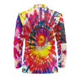 thumbnail image 6 of HELLHERO Colorful Tie Dye Patterns Classic Fit Suit Jacket, Slim Fit Polyester Men's Sport Coat for Casual Summer, 6 of 8