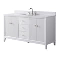 thumbnail image 5 of Vanity Art 60" Bathroom Vanity with Sink and Engineered Marble Top, Freestanding Storage Cabinet with 2 Drawers, 2 Shelves and 1 Flip Down Tray, 5 of 9