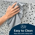 thumbnail image 3 of Mainstays PEVA Everyday, Indoor & Outdoor Tablecloth 70" Round, Black White Geometry, 3 of 8