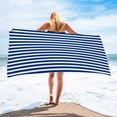 thumbnail image 2 of Rectangular Beach Towel Ultra Fine Fiber Towel Beach Mat Bath Towel Shawl Water Absorbing Portable And Quick Drying All Season Universal Size Large Enough For Deals Of The Day Clearance, 2 of 2