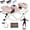 Pink, variant on Lhanel Rock Stepper for Home Workout, Low-Impact Side Stepper with Resistance Bands, Side-to-Side Mini Stepper for Cardio, Weight Loss & Full Body Exercise