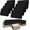 Black, variant on Outdoor Deep Seat Patio Cushions, 22 x 22 Waterproof & 3-Year Fade Resistant Outdoor Cushions with Removable Covers,Ties and Handle for Chair, Sofa, Couch, Teal
