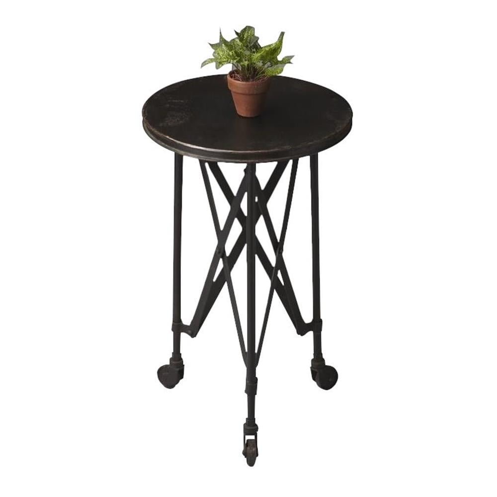 Home Square Iron Accent Table - Thumbnail 2