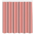 thumbnail image 2 of Ambesonne Abstract Shower Curtain, Warm Colored Bars Waves, 69"Wx75"L, Coral Dried Rose Rust, 2 of 4