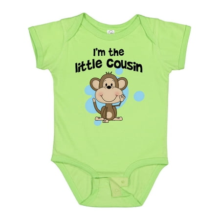 

Inktastic I m the Little Cousin-monkey-blu Gift Baby Boy Bodysuit