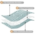 thumbnail image 4 of Davulos Ultrasonic King Quilt Bedding Set，Lightweight Bedspreads Soft Modern Coverlet Set for All Seasons ,Aqua Blue(1 Quilt and 2 Pillow Shams), 4 of 8