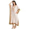 thumbnail image 5 of Miss Lavish London Kaftan Dresses for Women Beach Cover up  Caftans Moo Moos Women Swimwear Cover up  Medium, 5 of 8