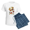 thumbnail image 5 of CafePress - Golden Retriever Rescue Women's Light Pajamas - Women's Short Sleeve Print T-Shirt and Pants Light Cotton Pajama Set, 5 of 7