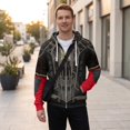 thumbnail image 6 of Spider Hero Zip Hoodie, Spider Web Printed Long Sleeve Pocket Outerwear Apparel for Men Women Cosplay Party, 6 of 8