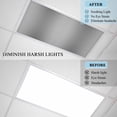 thumbnail image 4 of Gray Ombre Fluorescent Light Covers, Modern Abstract Art Farmhouse Gradient Magnetic Light Covers for Ceiling Lights, Fluorescent Ceiling Shade Filters for Classroom Bedroom Office 4x2Ft x 4PCS, 4 of 8