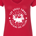 thumbnail image 4 of Inktastic The Great Smoky Mountains Are Calling Women's V-Neck T-Shirt, 4 of 5