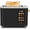 Matte Black, variant on Touch Control Screen Toaster, Smart Stainless Toaster, 6 Shade Setting, 6 Bread Selection, Countdown, Removable Crumb Tray, 900W, Peach Pink