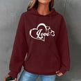 thumbnail image 1 of Qiopertar Chandail en Molleton à Manches Longues Col Rond Imprimé pour Femmes, Ample, Pull, Blouse en Solde, Livraison Gratuite à Moins de 5$, jusqu'à 90 % de Réduction, 1 of 4