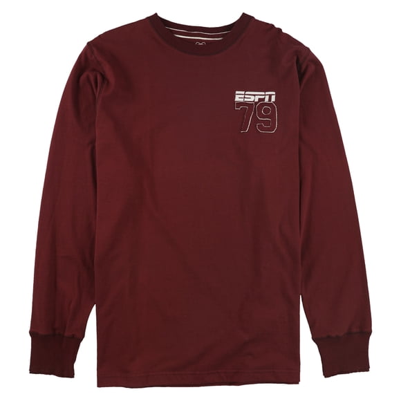 Camiseta adornada con el logotipo de ESPN para hombre, rojo, extragrande