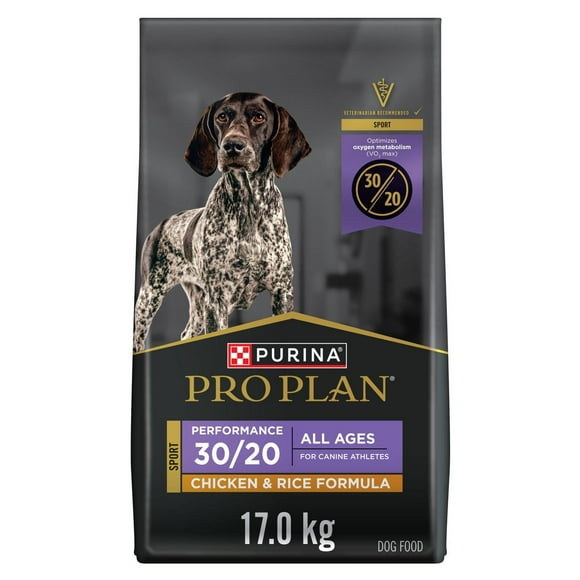 Purina Pro Plan Sport Performance 30/20 Formule Poulet et Riz, Nourriture Sèche pour Chiens 17 kg