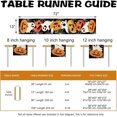 thumbnail image 3 of Halloween Jack O Lantern Pumpkin Ghost Dining Table Runner, Spooky Spider Web Burlap Kitchen Decoration, Funny Indoor Outdoor Home Decor Party Supply 13 x 72 Inches, 3 of 6