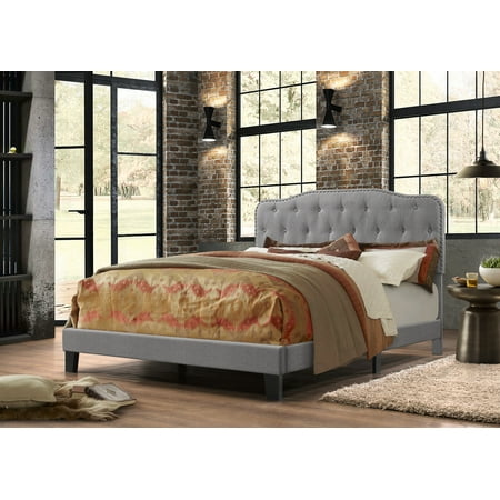 - Best Quality Furniture Linen Panel Bed, multiple sizes & colors