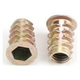 thumbnail image 4 of Hex Drive Head Nut，20Pcs M8 Zinc Alloy Hex Drive Head Furniture Nuts Threaded For Wood Insert, 4 of 8