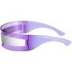thumbnail image 3 of Gafas de sol cibernéticas con visera futurista de los 80 Ubiuo para hombre y mujer, estilo punk futurista, cosplay B2740, 3 of 5