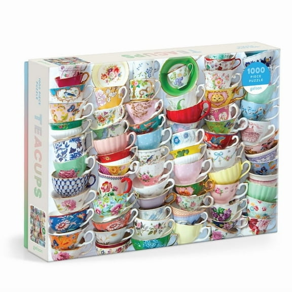 Teacups 1000 Piece Puzzle (Jigsaw)