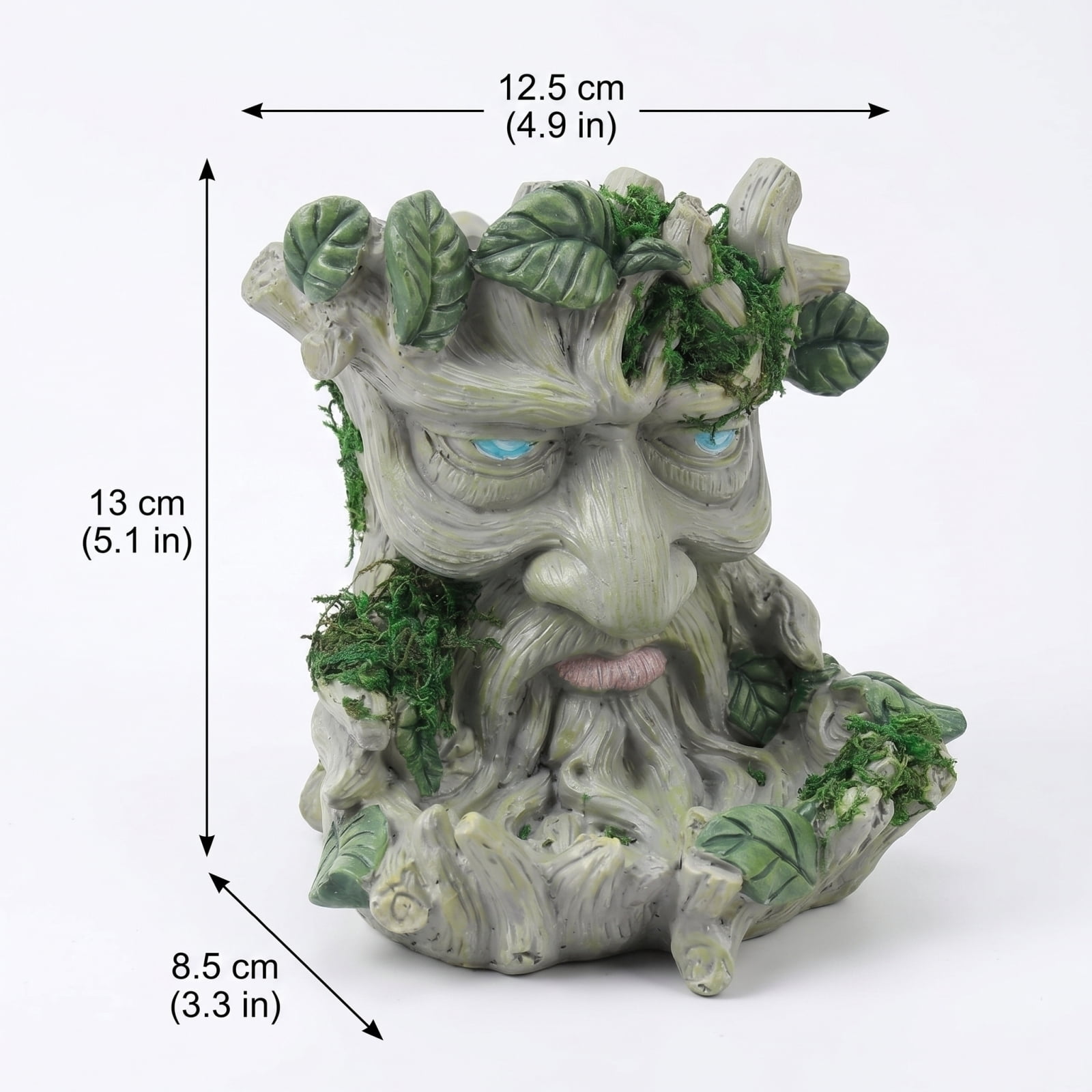 Tree Spirit Bird Feeder Outdoor Garden Decorative Feeding Station for Birds with Unique Design Attractive to Wildlife Perfect for Backyard Patio Balcony Yard 1pc Green White Plastic