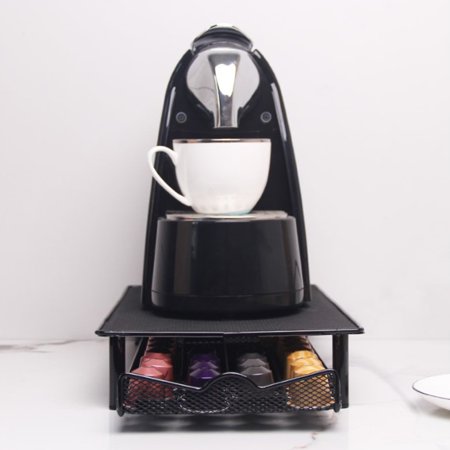 Coffee Pod Holder Kitchen Iron Organizing Storage Rack Cafe Box Cabinet ...