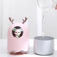 thumbnail image 2 of Mini humidificadores para dormitorio, humidificadores de niebla fría, humidificador pequeño para dormitorio, hogar, oficina de viajes y plantas. (300 ml, rosa), 2 of 5