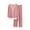 Pink, variant on Fall-Winter Womens 2 Piece Long Sleeves Pajama Sets Women's Pajama Set Long Sleeve Shirt Full-Length Bottom Pajama Sets Pant Set Sleepwear