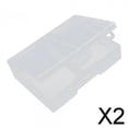 thumbnail image 1 of Estuche/organizador/soporte transparente para guardar 2 pilas AA. Capacidad para 24 pilas AA. 2 piezas, 1 of 8