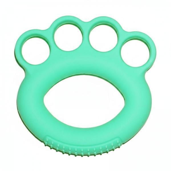 lacooooppia 4xFive Finger Ergonomic Design Silicone Hand Loop Portable Finger Strength for Kids, Rehabilitation Patients, Physical Therapy Green 40LB 4 Pcs