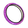 thumbnail image 2 of Disketp Pink Purple Glitter Elastic Microfiber Steering Wheel Cover for Truck,SUV,Cars,Universal 15 inch,Anti-Slip, 2 of 8