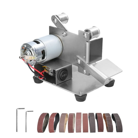 Multifunctional Grinder Mini Electric Belt Sander DIY Polishing Grinding Machine Cutter Edges Sharpener