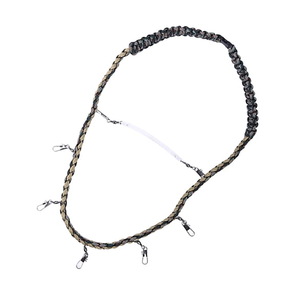 RYUJNDK Multifunctional Fly Fishing Lanyard Necklace Nylon Braided Fast Release Fishing Tool Lanyard with Clip Fishing Gear