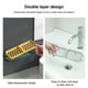 thumbnail image 4 of Cateissary Esponja soporte cocina baño pared ducha baño estante autoadhesivo desmontable drenaje contenedor con percha Almacenamiento y organización del hogar Azul amarillo, 4 of 6
