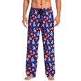 thumbnail image 4 of FASHOFT Halloween Pajama Pants for Men Wide Leg Soft Pumpkin Print Pj Bottoms with Pockets Drawstring Sleep Lounge Pant Purple L, 4 of 4